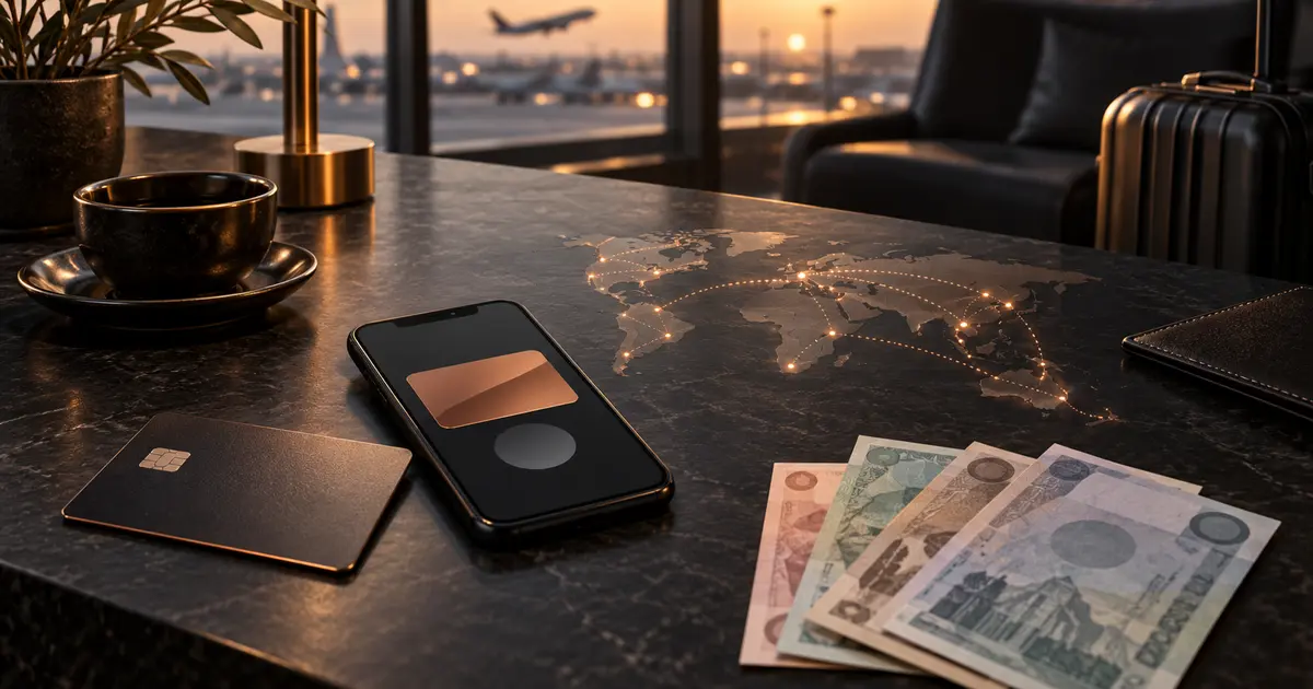 Moyens de paiement à l'étranger avec carte, téléphone, espèces et itinéraire international